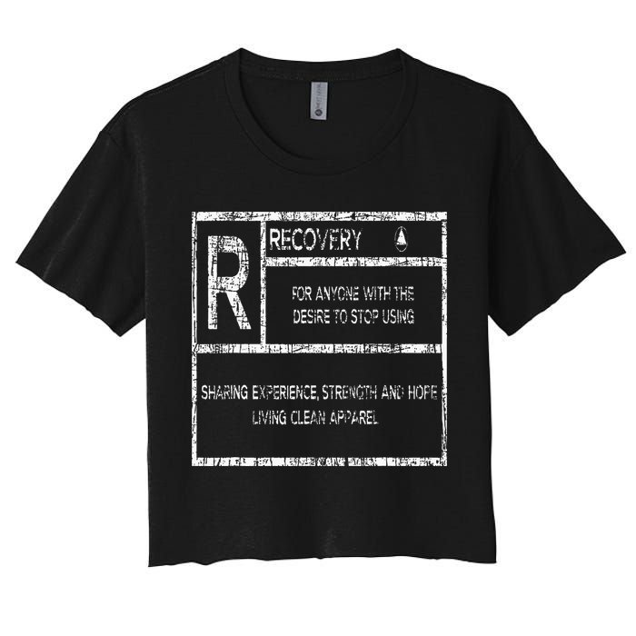 Recovery Sobriety Anniversary Sober Aa Na Crop Top