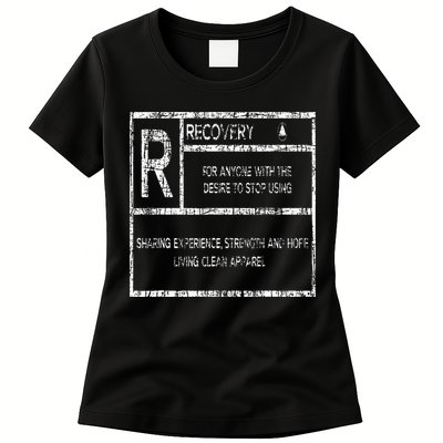 Recovery Sobriety Anniversary Sober Aa Na Womens T-Shirt