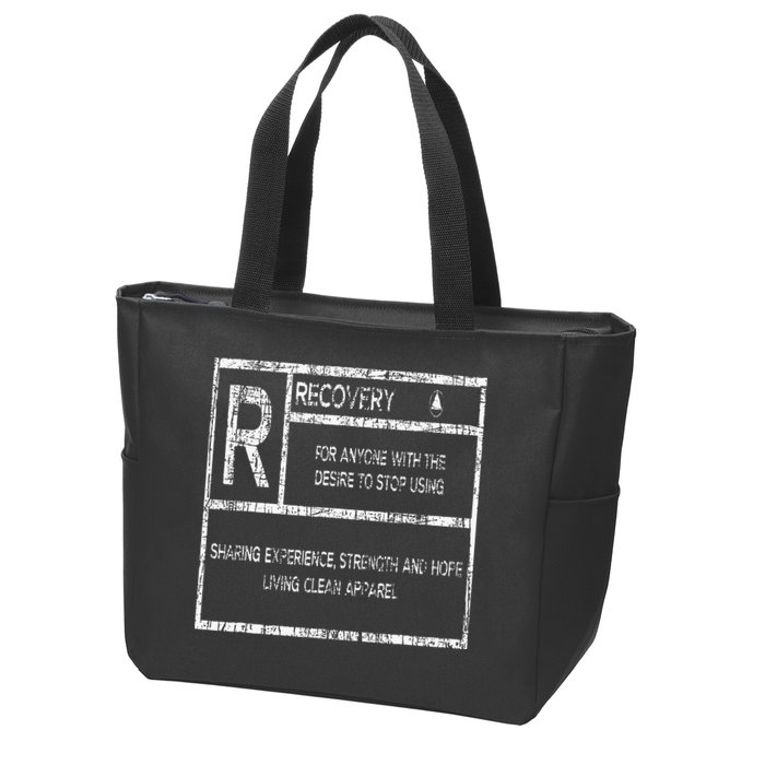 Recovery Sobriety Anniversary Sober Aa Na Zip Tote Bag