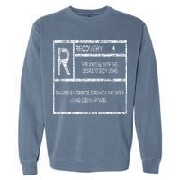 Recovery Sobriety Anniversary Sober Aa Na Garment-Dyed Sweatshirt