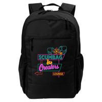 Retro Scumbag And Cheater Lounge Neon Sign Backpack