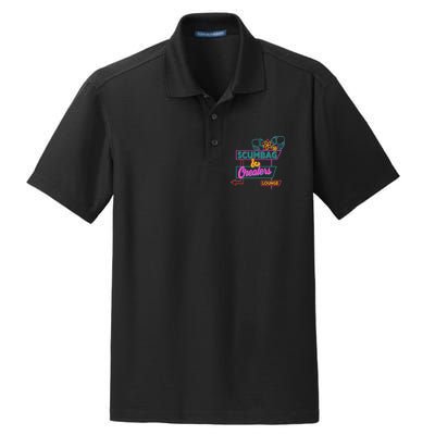 Retro Scumbag And Cheater Lounge Neon Sign Dry Zone Grid Polo