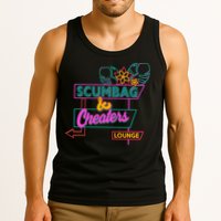 Retro Scumbag And Cheater Lounge Neon Sign Tank Top