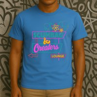 Retro Scumbag And Cheater Lounge Neon Sign T-Shirt