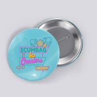 Retro Scumbag And Cheater Lounge Neon Sign Button