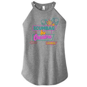 Retro Scumbag And Cheater Lounge Neon Sign Women's Perfect Tri Rocker Tank