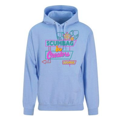 Retro Scumbag And Cheater Lounge Neon Sign Unisex Surf Hoodie