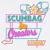 Retro Scumbag And Cheater Lounge Neon Sign Garment-Dyed Sweatshirt