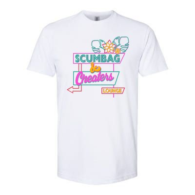 Retro Scumbag And Cheater Lounge Neon Sign Softstyle® CVC T-Shirt