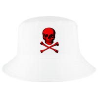 Red Skull And Crossbones Cool Comfort Performance Bucket Hat