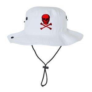 Red Skull And Crossbones Legacy Cool Fit Booney Bucket Hat