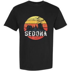 Retro Sedona Arizona Family Vacation Red Rocks Gift Garment-Dyed Heavyweight T-Shirt