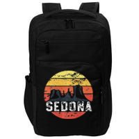 Retro Sedona Arizona Family Vacation Red Rocks Gift Impact Tech Backpack