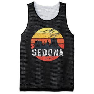 Retro Sedona Arizona Family Vacation Red Rocks Gift Mesh Reversible Basketball Jersey Tank