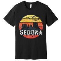 Retro Sedona Arizona Family Vacation Red Rocks Gift Premium T-Shirt