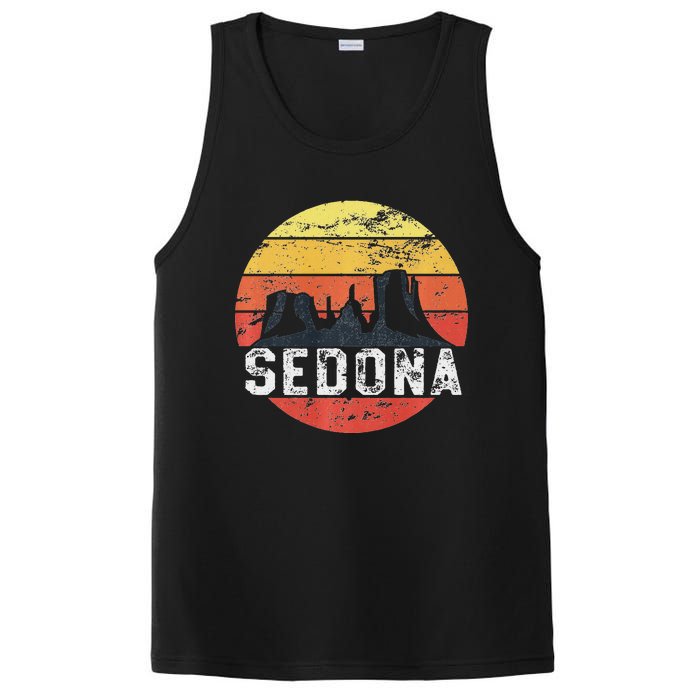 Retro Sedona Arizona Family Vacation Red Rocks Gift PosiCharge Competitor Tank