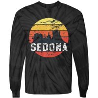 Retro Sedona Arizona Family Vacation Red Rocks Gift Tie-Dye Long Sleeve Shirt