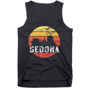 Retro Sedona Arizona Family Vacation Red Rocks Gift Tank Top