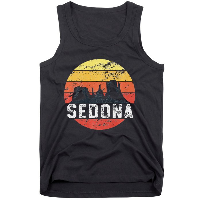 Retro Sedona Arizona Family Vacation Red Rocks Gift Tank Top