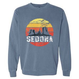 Retro Sedona Arizona Family Vacation Red Rocks Gift Garment-Dyed Sweatshirt