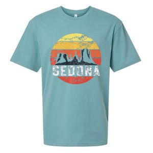 Retro Sedona Arizona Family Vacation Red Rocks Gift Sueded Cloud Jersey T-Shirt