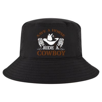 retro Save A Horse Ride A Cowboy  Cool Comfort Performance Bucket Hat