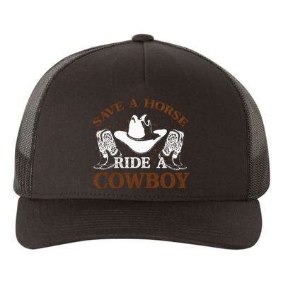 retro Save A Horse Ride A Cowboy  Yupoong Adult 5-Panel Trucker Hat