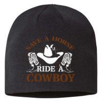 retro Save A Horse Ride A Cowboy  Sustainable Beanie