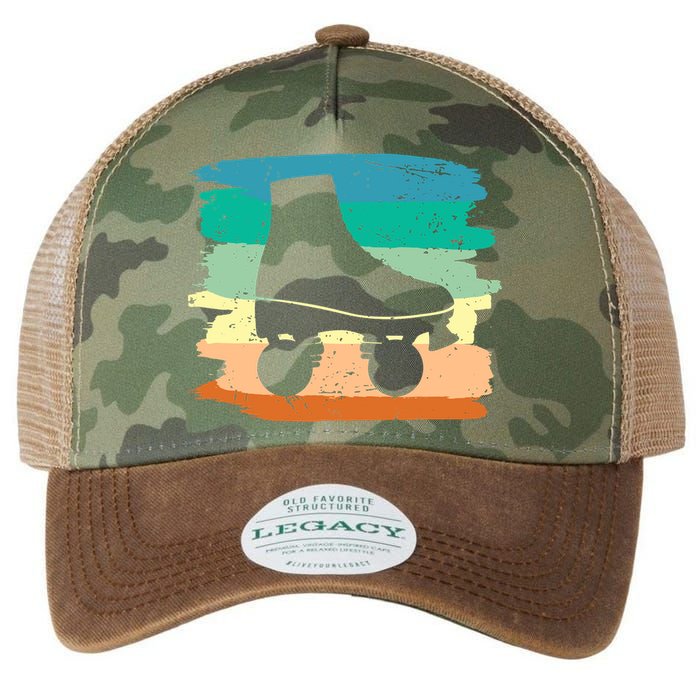 Roller Skating Art 80s Roller Derby Rollerskate Legacy Tie Dye Trucker Hat