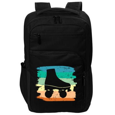 Roller Skating Art 80s Roller Derby Rollerskate Impact Tech Backpack