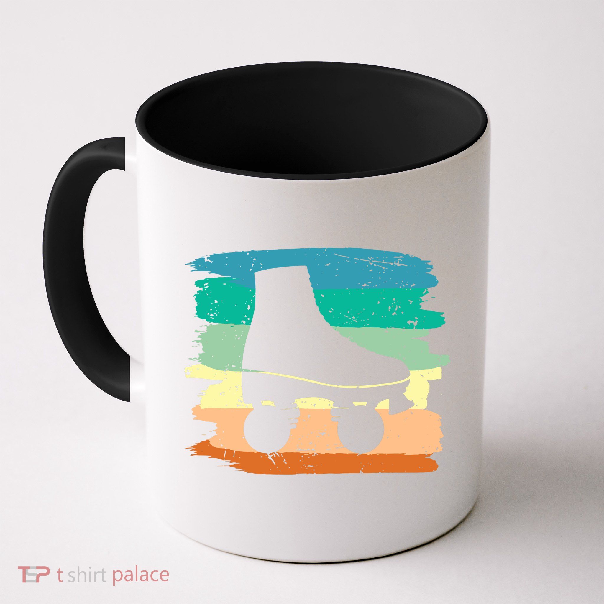 Roller Skating Art 80s Roller Derby Rollerskate Mug