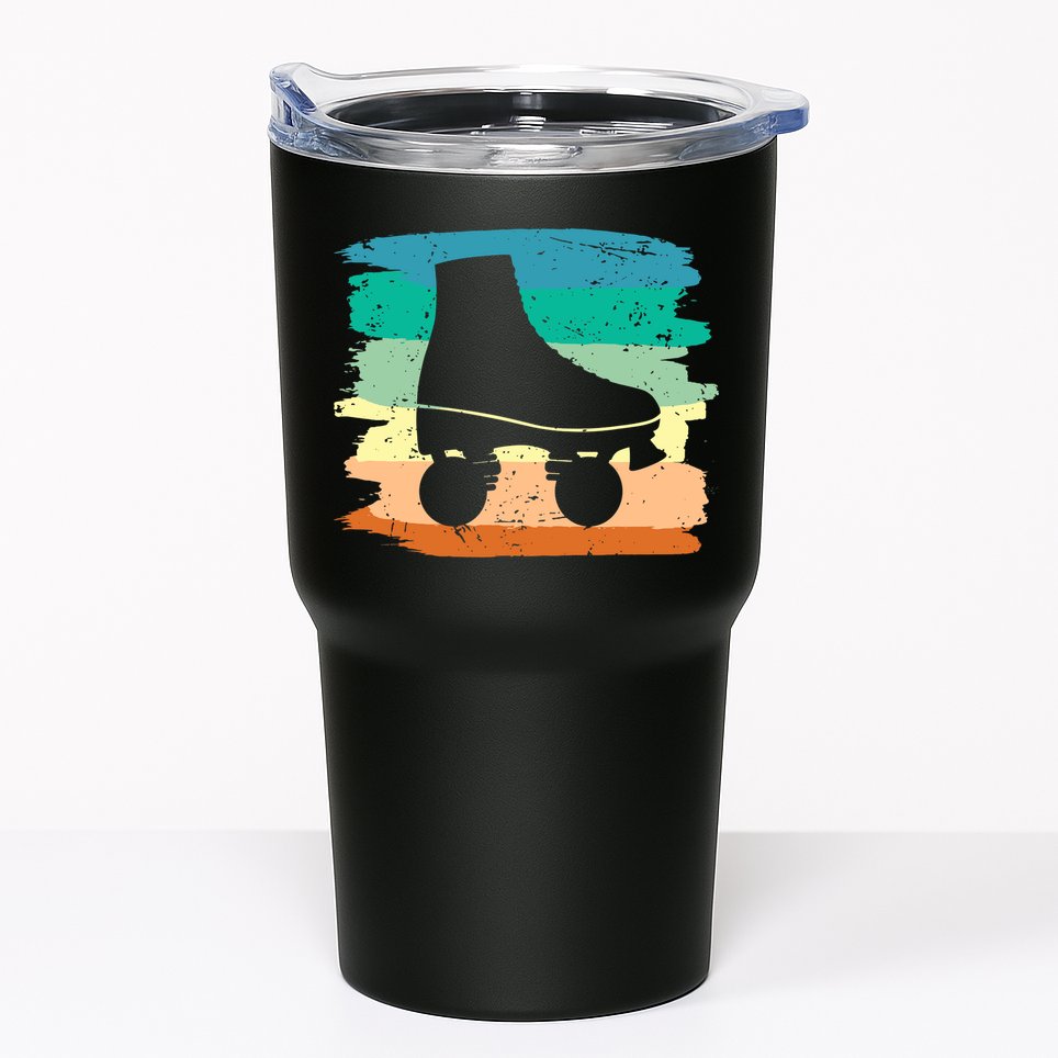 Roller Skating Art 80s Roller Derby Rollerskate Tumbler