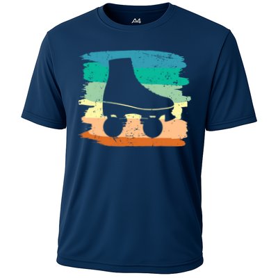 Roller Skating Art 80s Roller Derby Rollerskate Performance Shirt