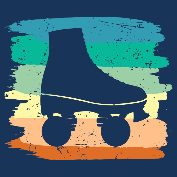 Roller Skating Art 80s Roller Derby Rollerskate Performance Shirt
