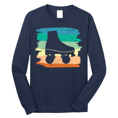 Roller Skating Art 80s Roller Derby Rollerskate Long Sleeve Shirt