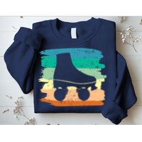 Roller Skating Art 80s Roller Derby Rollerskate Sweatshirt