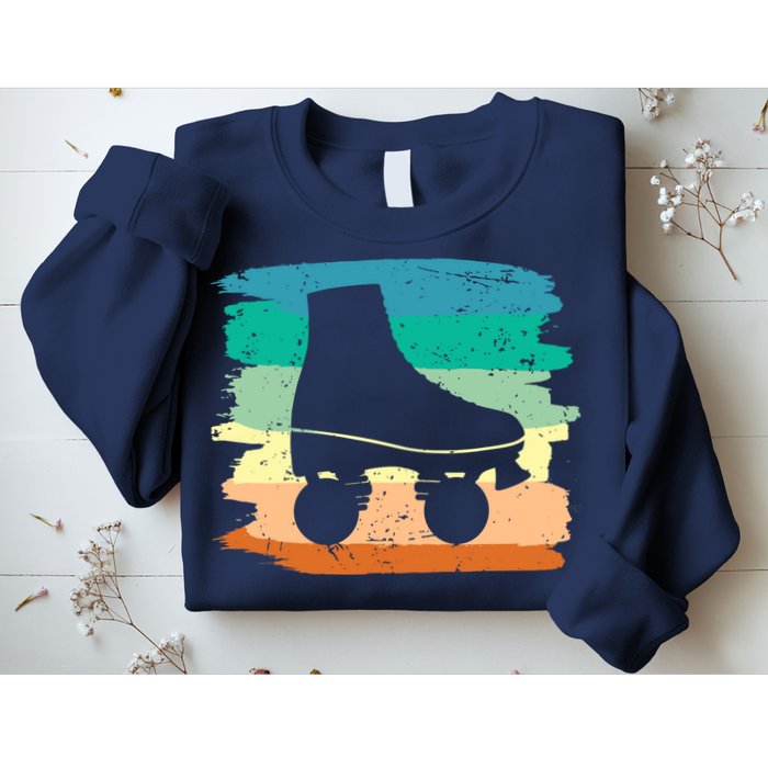 Roller Skating Art 80s Roller Derby Rollerskate Sweatshirt