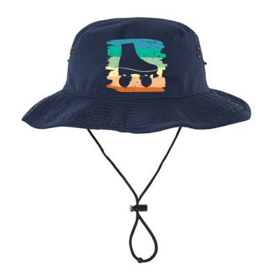 Roller Skating Art 80s Roller Derby Rollerskate Bucket Hat