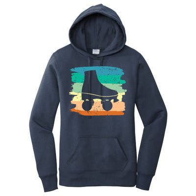Roller Skating Art 80s Roller Derby Rollerskate Women's Pullover Hoodie