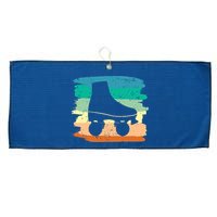Roller Skating Art 80s Roller Derby Rollerskate Large Microfiber Waffle Golf Towel