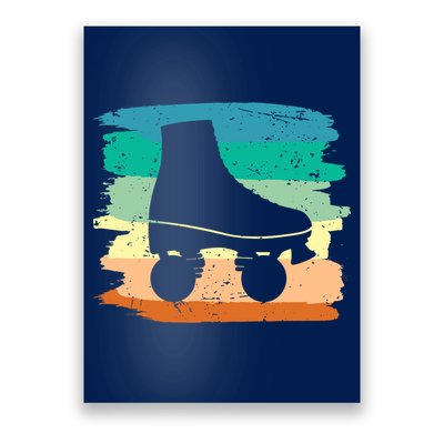 Roller Skating Art 80s Roller Derby Rollerskate Poster