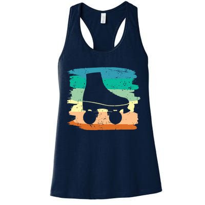 Roller Skating Art 80s Roller Derby Rollerskate Womens Tank Top