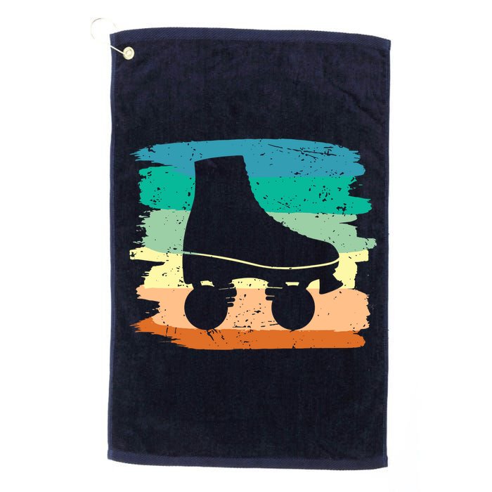 Roller Skating Art 80s Roller Derby Rollerskate Golf Towel