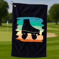 Roller Skating Art 80s Roller Derby Rollerskate Golf Towel
