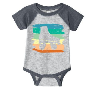 Roller Skating Art 80s Roller Derby Rollerskate Infant Baby Jersey Bodysuit