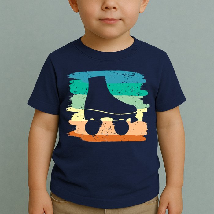 Roller Skating Art 80s Roller Derby Rollerskate Toddler T-Shirt