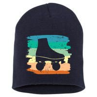 Roller Skating Art 80s Roller Derby Rollerskate Short Acrylic Beanie