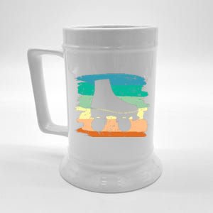 Roller Skating Art 80s Roller Derby Rollerskate Beer Stein