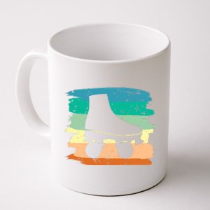 Roller Skating Art 80s Roller Derby Rollerskate Coffee Mug