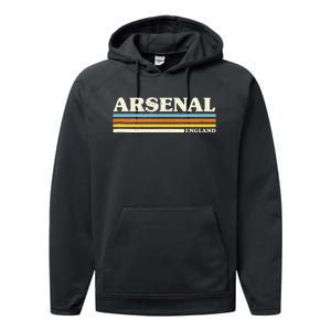 Retro Stripe Arsenal Performance Fleece Hoodie